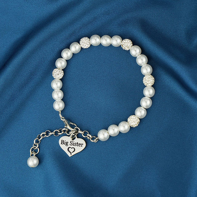 Big Sister Bracelet Sister Bracelets Gift Pearl Jewelry (Big Sister)