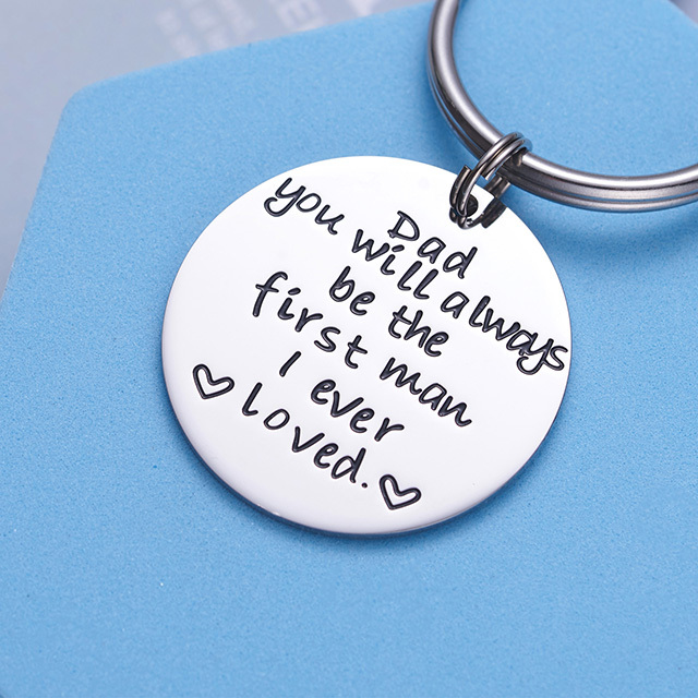 LParkin Father of The Bride Keyring Dad You Will Always Be The First Man I Ever Loved Father of The Bride Gift Wedding Gift
