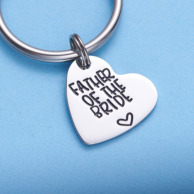 LParkin Father of The Bride Keyring Dad You Will Always Be The First Man I Ever Loved Father of The Bride Gift Wedding Gift