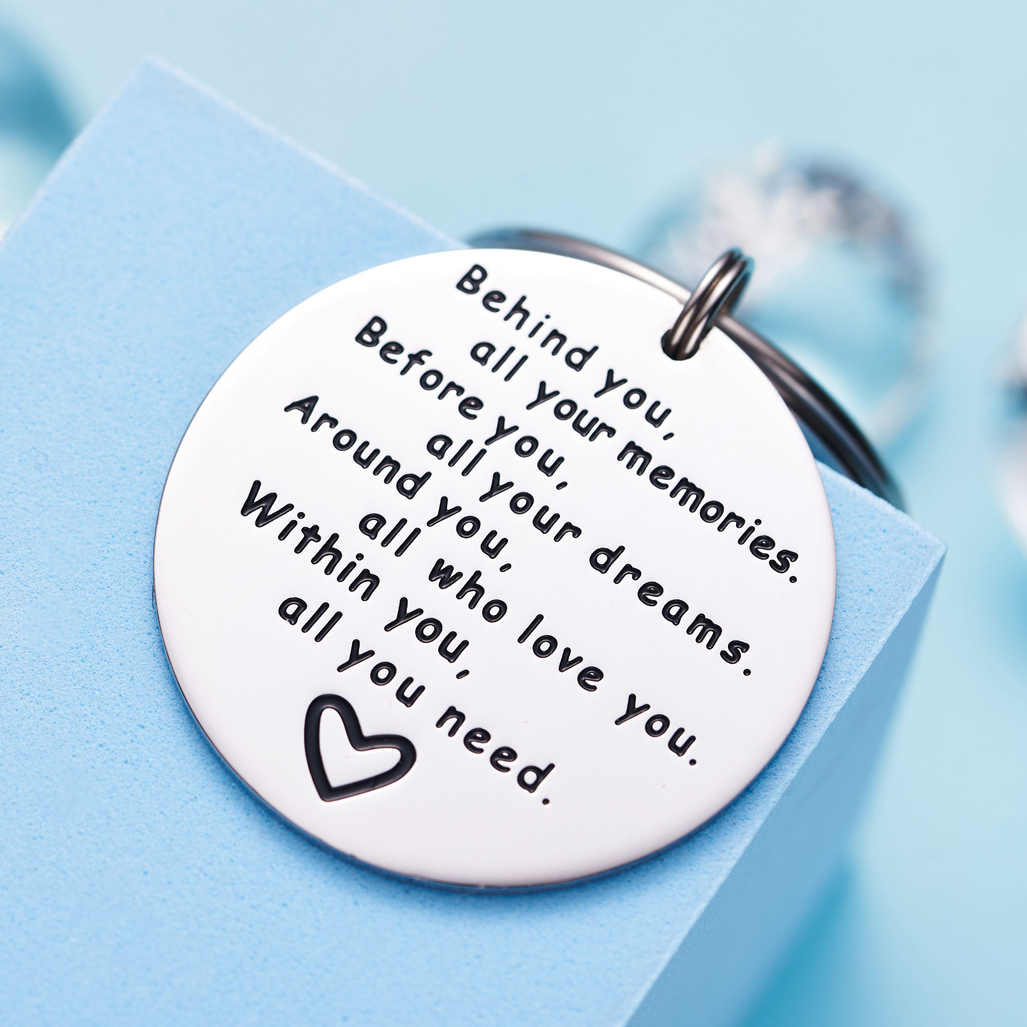 College Graduation Gifts 2021 Behind You All Your Memories Birthday Keychain Inspirational Graduates Key Chains