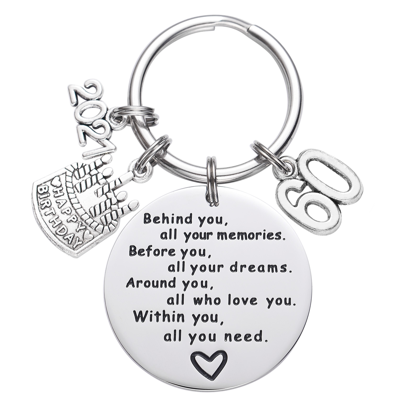College Graduation Gifts 2021 Behind You All Your Memories Birthday Keychain Inspirational Graduates Key Chains