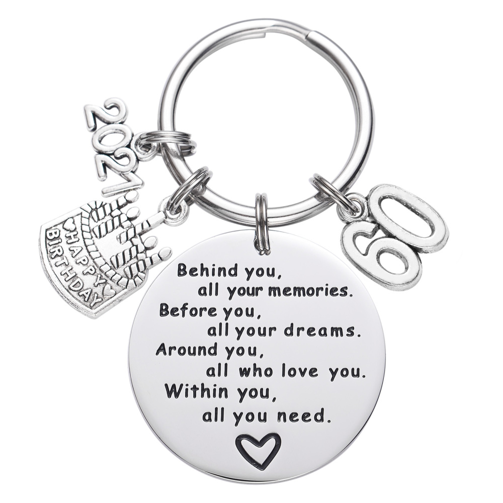 College Graduation Gifts 2021 Behind You All Your Memories Birthday Keychain Inspirational Graduates Key Chains