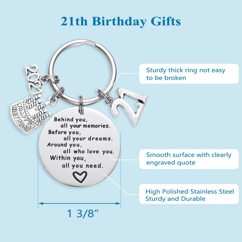 College Graduation Gifts 2021 Behind You All Your Memories Birthday Keychain Inspirational Graduates Key Chains