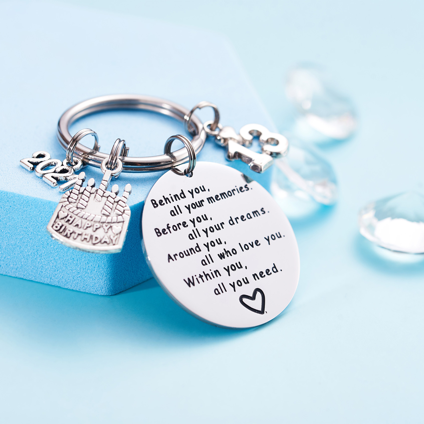 College Graduation Gifts 2021 Behind You All Your Memories Birthday Keychain Inspirational Graduates Key Chains