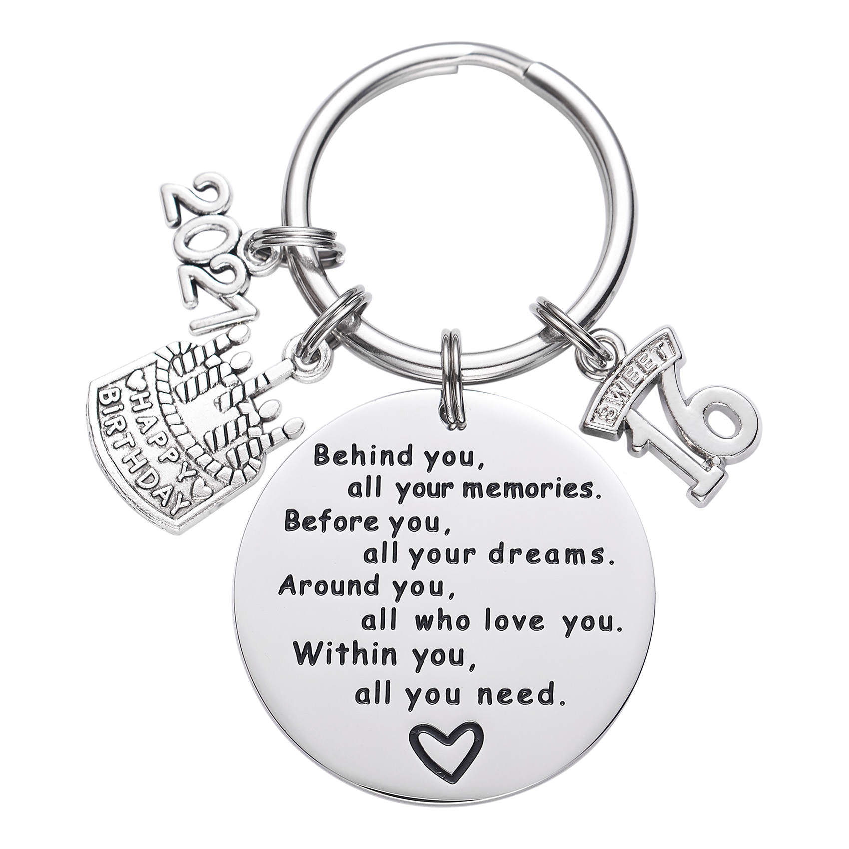 College Graduation Gifts 2021 Behind You All Your Memories Birthday Keychain Inspirational Graduates Key Chains