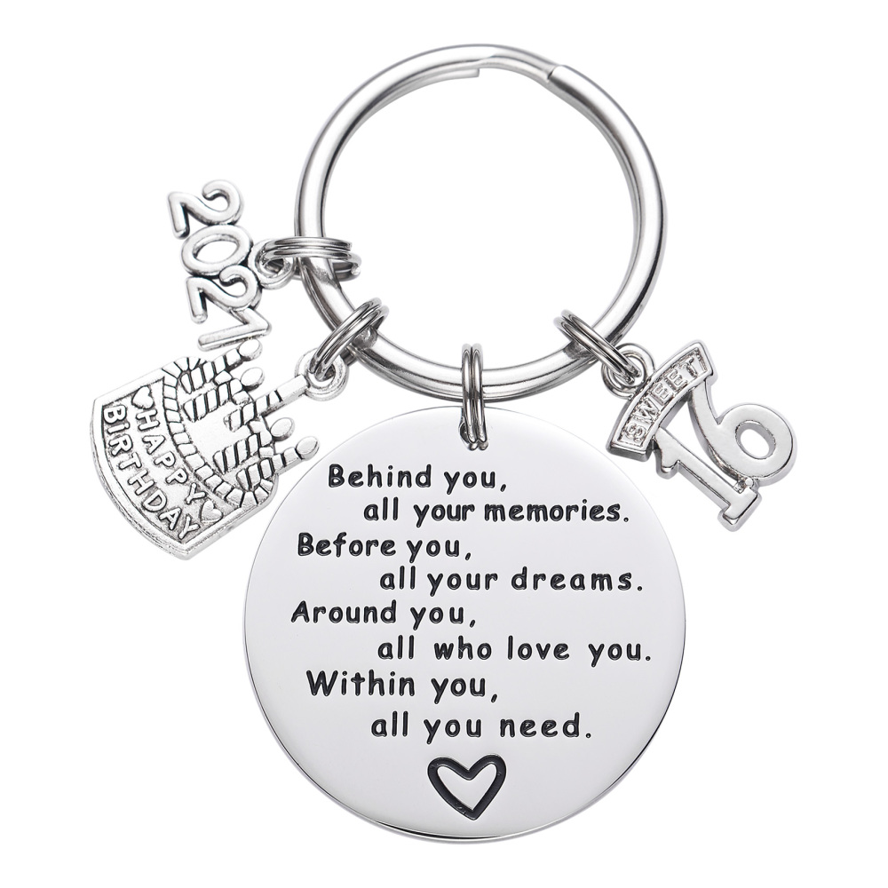 College Graduation Gifts 2021 Behind You All Your Memories Birthday Keychain Inspirational Graduates Key Chains