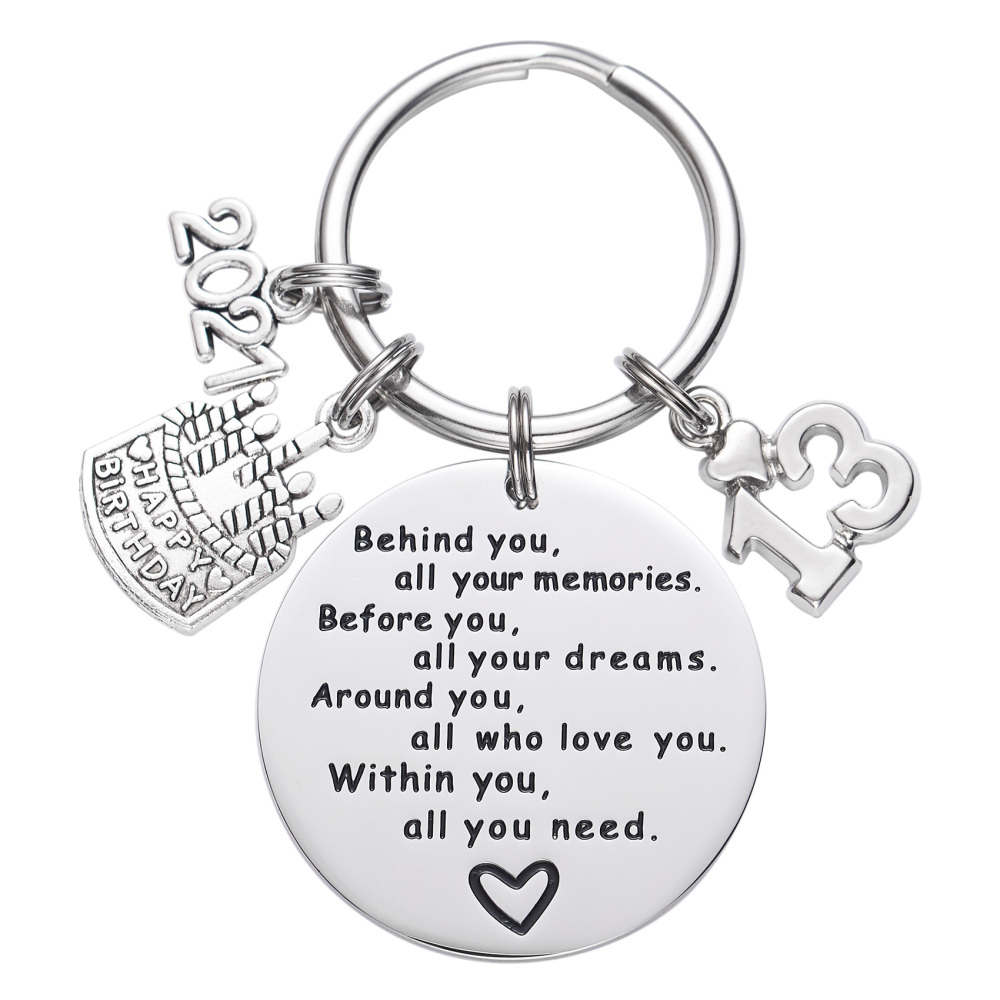 College Graduation Gifts 2021 Behind You All Your Memories Birthday Keychain Inspirational Graduates Key Chains