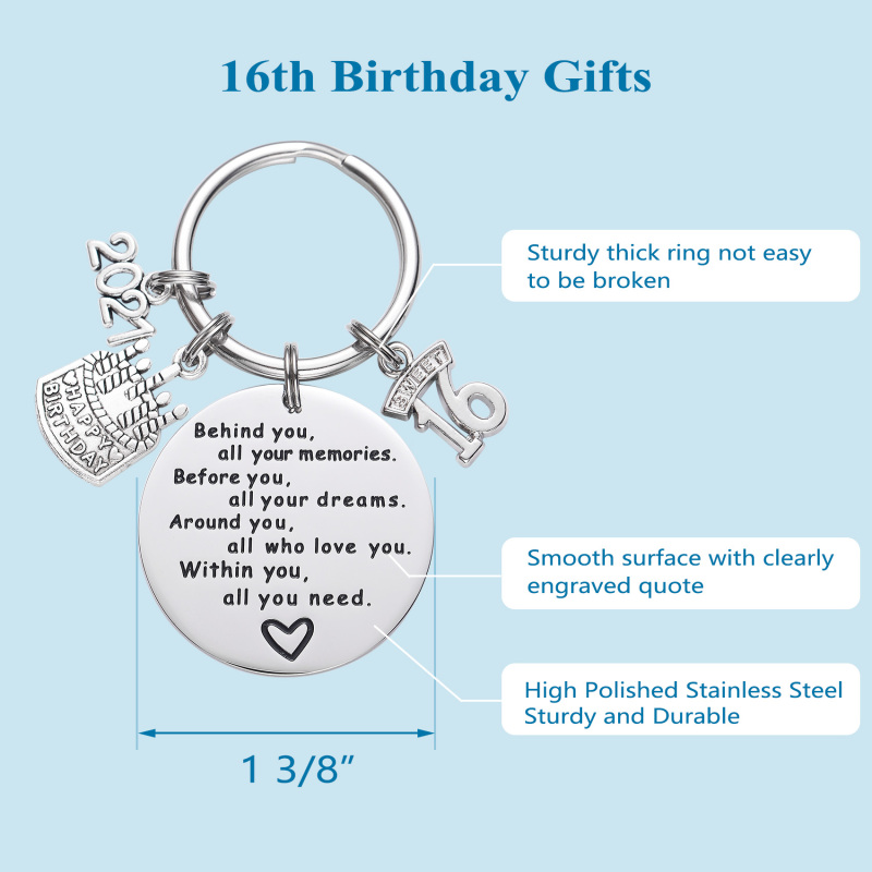 College Graduation Gifts 2021 Behind You All Your Memories Birthday Keychain Inspirational Graduates Key Chains