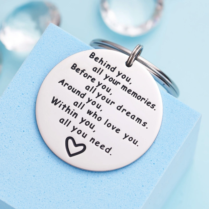 College Graduation Gifts 2021 Behind You All Your Memories Birthday Keychain Inspirational Graduates Key Chains