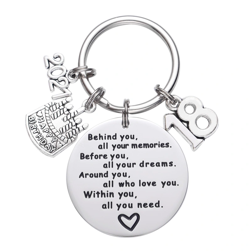 College Graduation Gifts 2021 Behind You All Your Memories Birthday Keychain Inspirational Graduates Key Chains