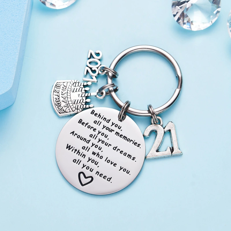 College Graduation Gifts 2021 Behind You All Your Memories Birthday Keychain Inspirational Graduates Key Chains