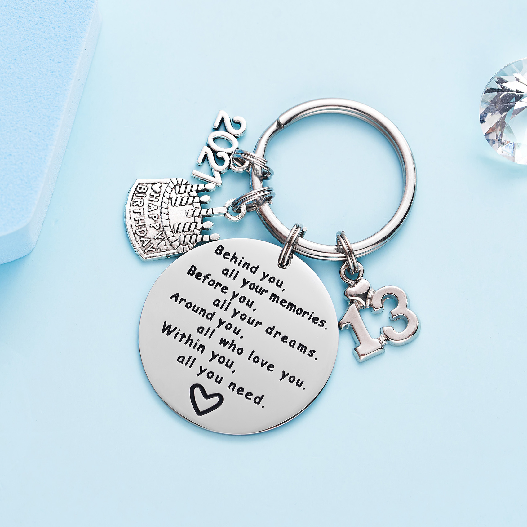 College Graduation Gifts 2021 Behind You All Your Memories Birthday Keychain Inspirational Graduates Key Chains