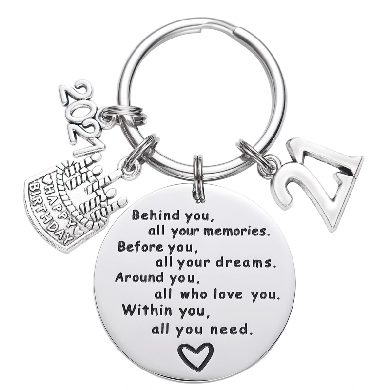 College Graduation Gifts 2021 Behind You All Your Memories Birthday Keychain Inspirational Graduates Key Chains