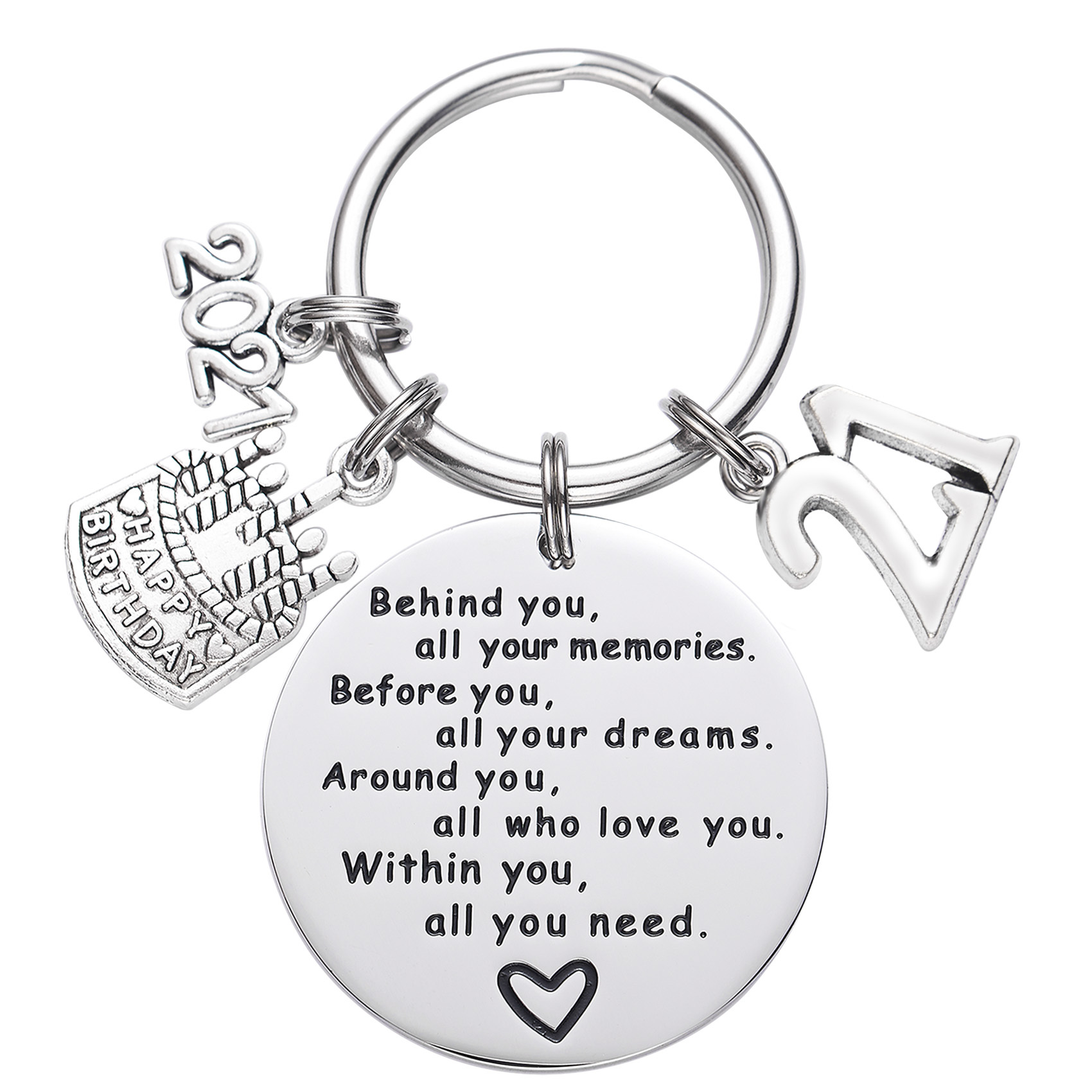 College Graduation Gifts 2021 Behind You All Your Memories Birthday Keychain Inspirational Graduates Key Chains