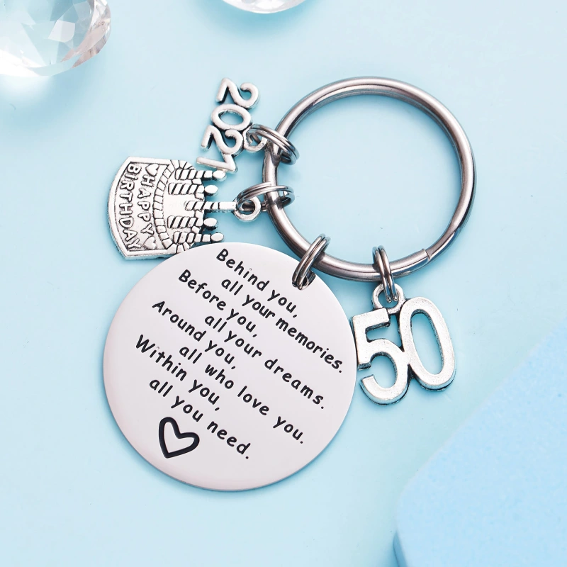 College Graduation Gifts 2021 Behind You All Your Memories Birthday Keychain Inspirational Graduates Key Chains