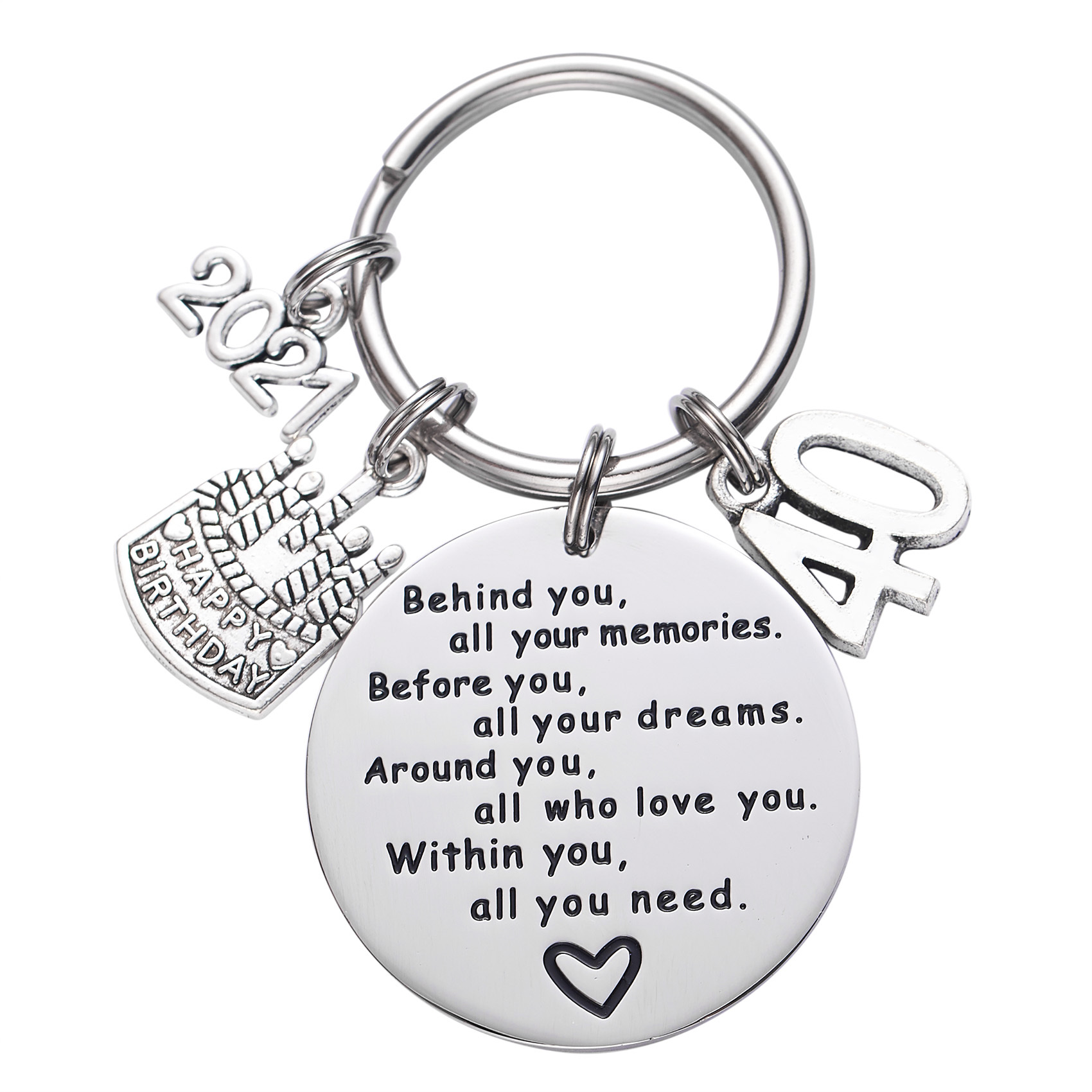 College Graduation Gifts 2021 Behind You All Your Memories Birthday Keychain Inspirational Graduates Key Chains