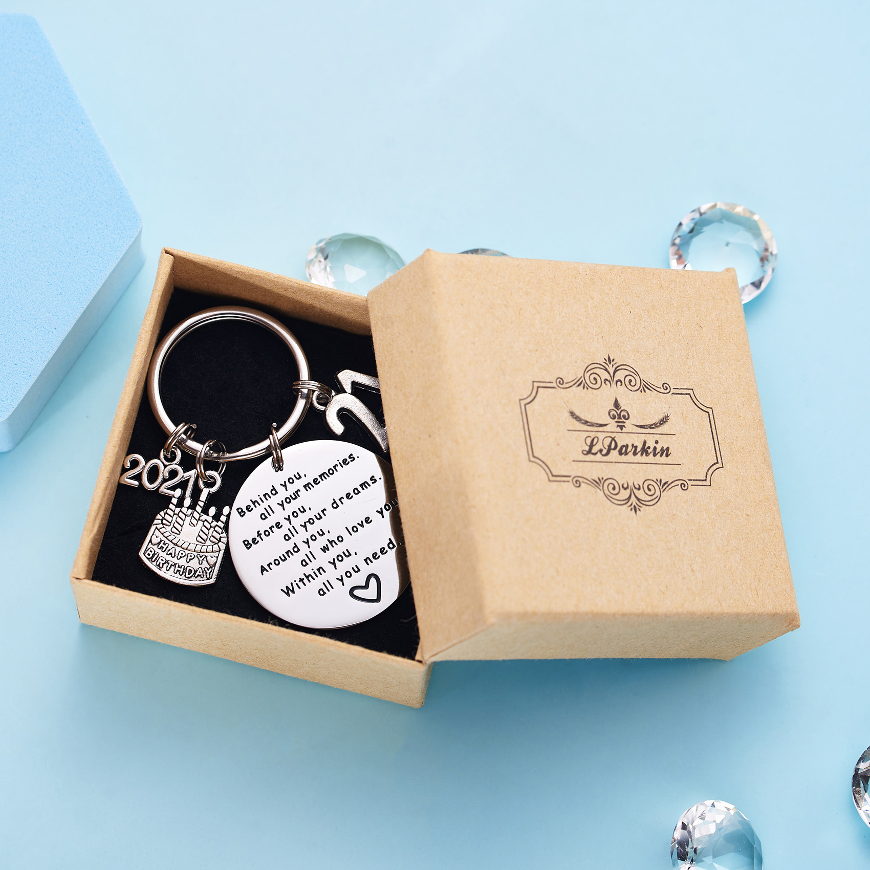 College Graduation Gifts 2021 Behind You All Your Memories Birthday Keychain Inspirational Graduates Key Chains