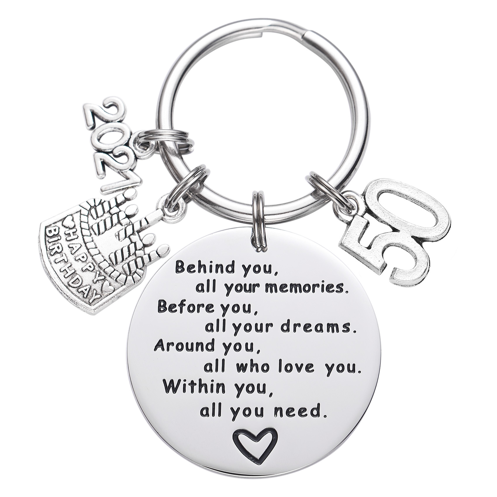 College Graduation Gifts 2021 Behind You All Your Memories Birthday Keychain Inspirational Graduates Key Chains