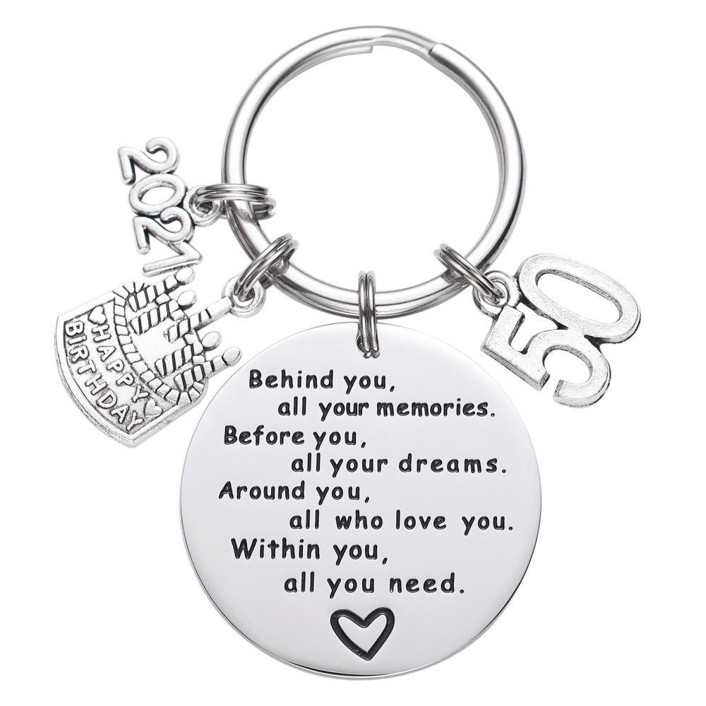 College Graduation Gifts 2021 Behind You All Your Memories Birthday Keychain Inspirational Graduates Key Chains