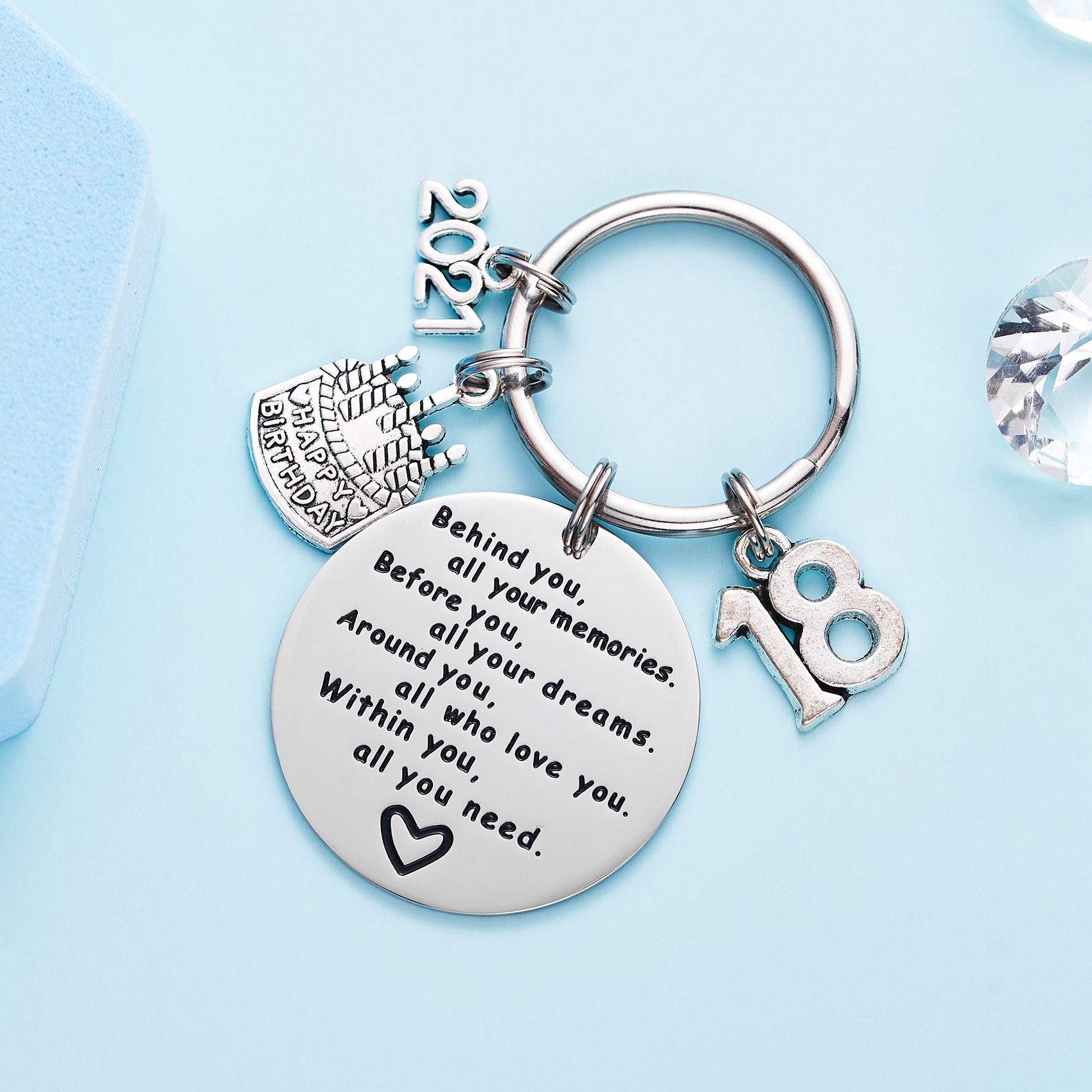College Graduation Gifts 2021 Behind You All Your Memories Birthday Keychain Inspirational Graduates Key Chains