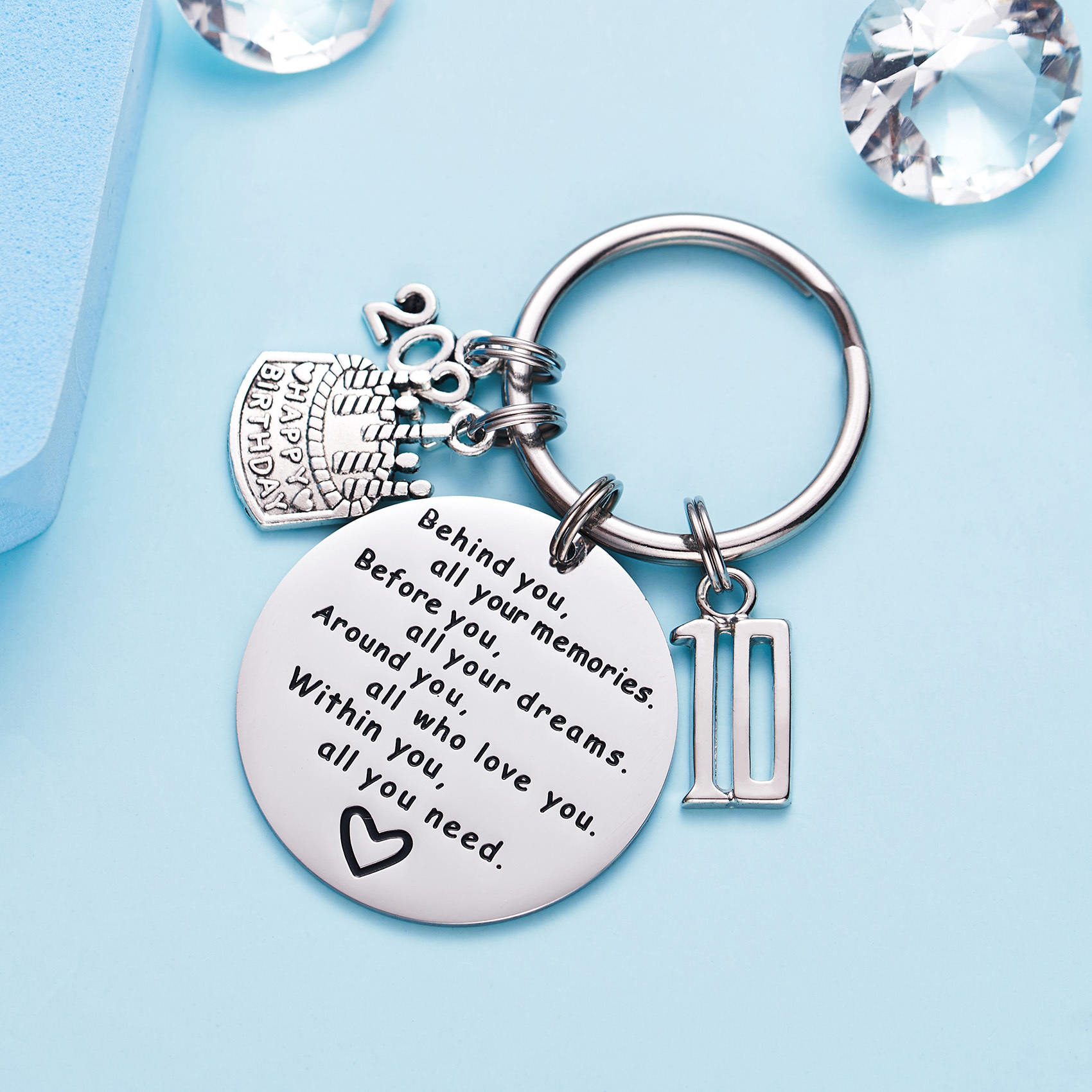 College Graduation Gifts 2021 Behind You All Your Memories Birthday Keychain Inspirational Graduates Key Chains