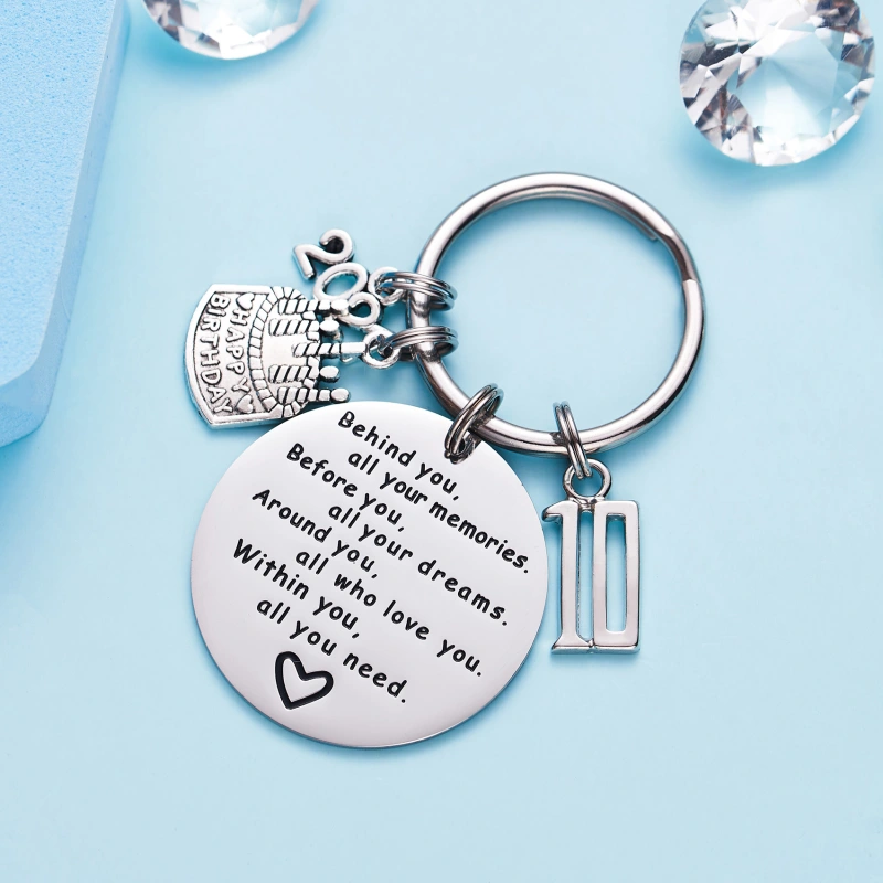 College Graduation Gifts 2021 Behind You All Your Memories Birthday Keychain Inspirational Graduates Key Chains