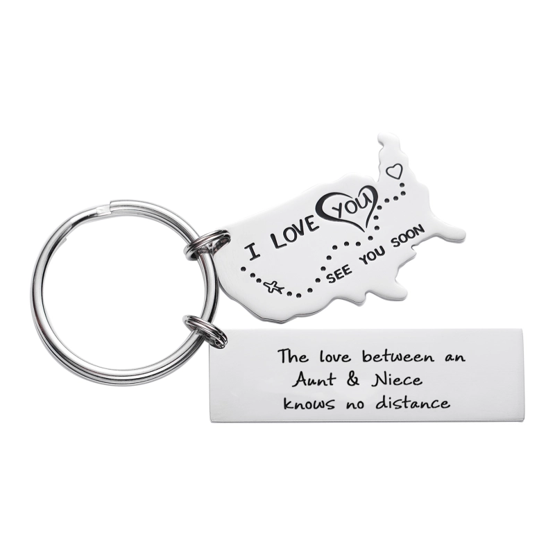 The Love Between a Grandma & Her Grandchildren Knows No Distance Keychain