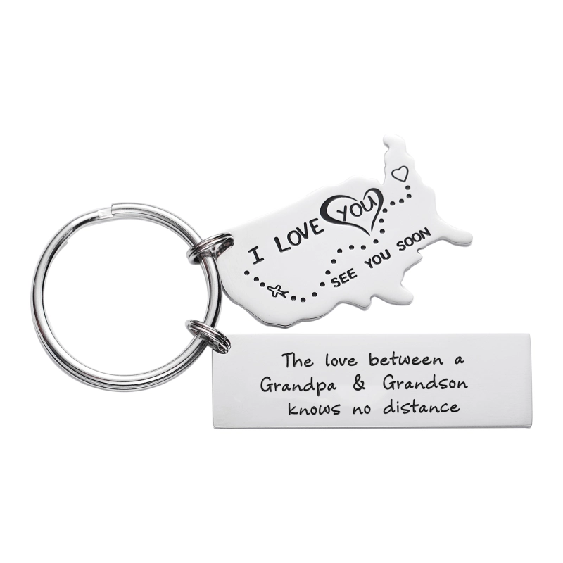 The Love Between a Grandma & Her Grandchildren Knows No Distance Keychain