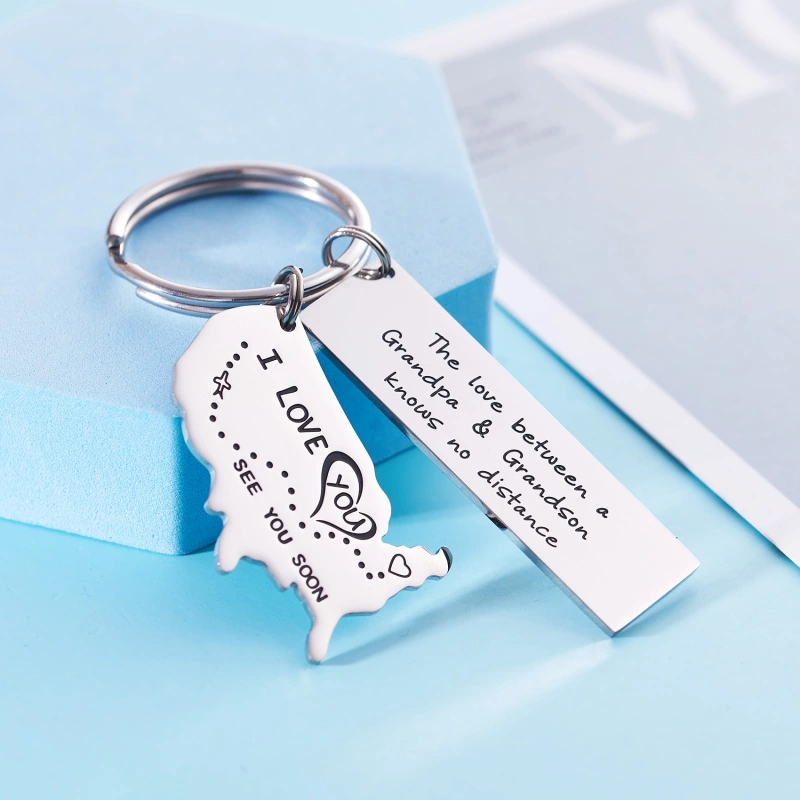 The Love Between a Grandma & Her Grandchildren Knows No Distance Keychain