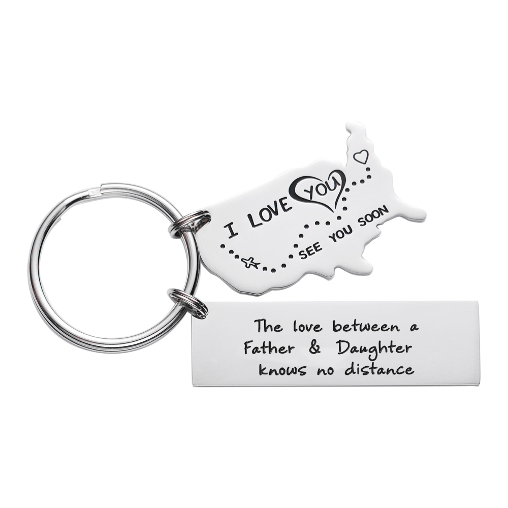 The Love Between a Grandma & Her Grandchildren Knows No Distance Keychain