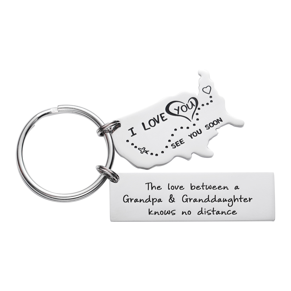 The Love Between a Grandma & Her Grandchildren Knows No Distance Keychain