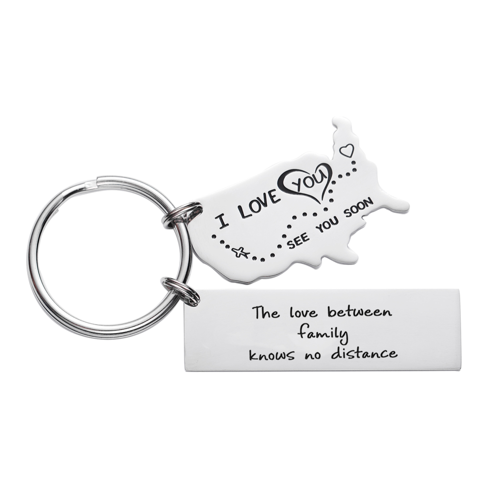The Love Between a Grandma & Her Grandchildren Knows No Distance Keychain
