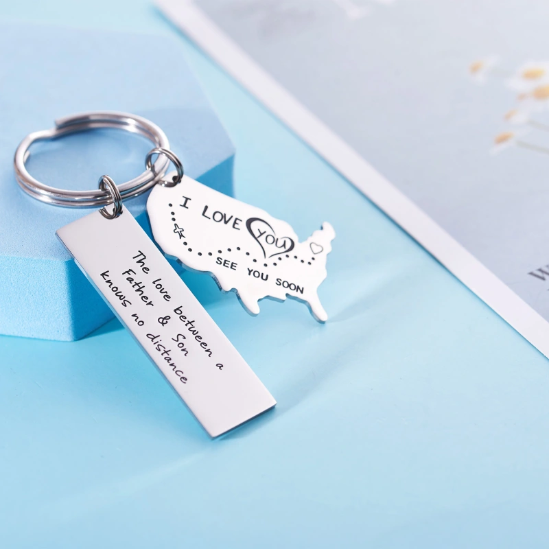 The Love Between a Grandma & Her Grandchildren Knows No Distance Keychain