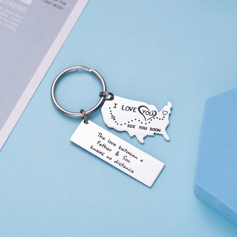 The Love Between a Grandma & Her Grandchildren Knows No Distance Keychain