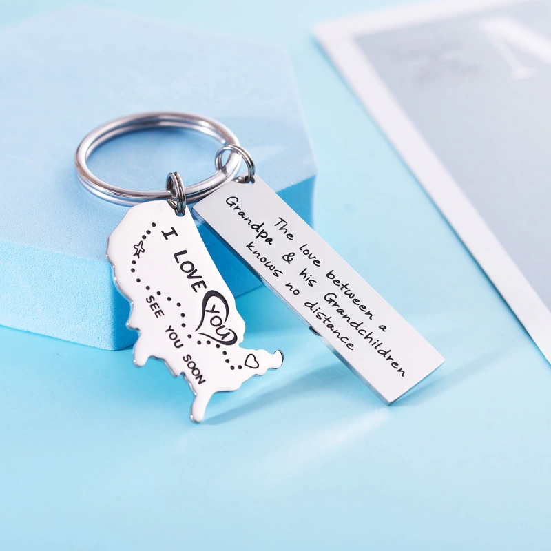 The Love Between a Grandma & Her Grandchildren Knows No Distance Keychain