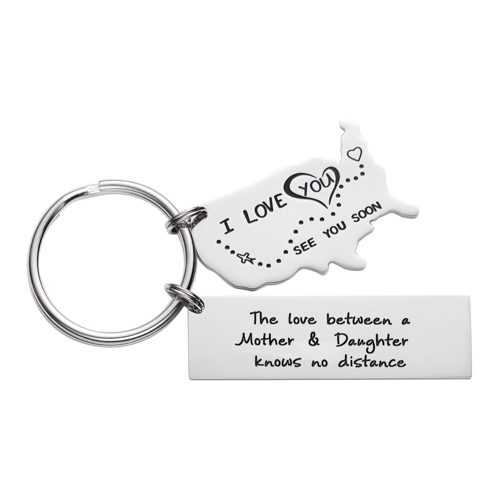 The Love Between a Grandma & Her Grandchildren Knows No Distance Keychain