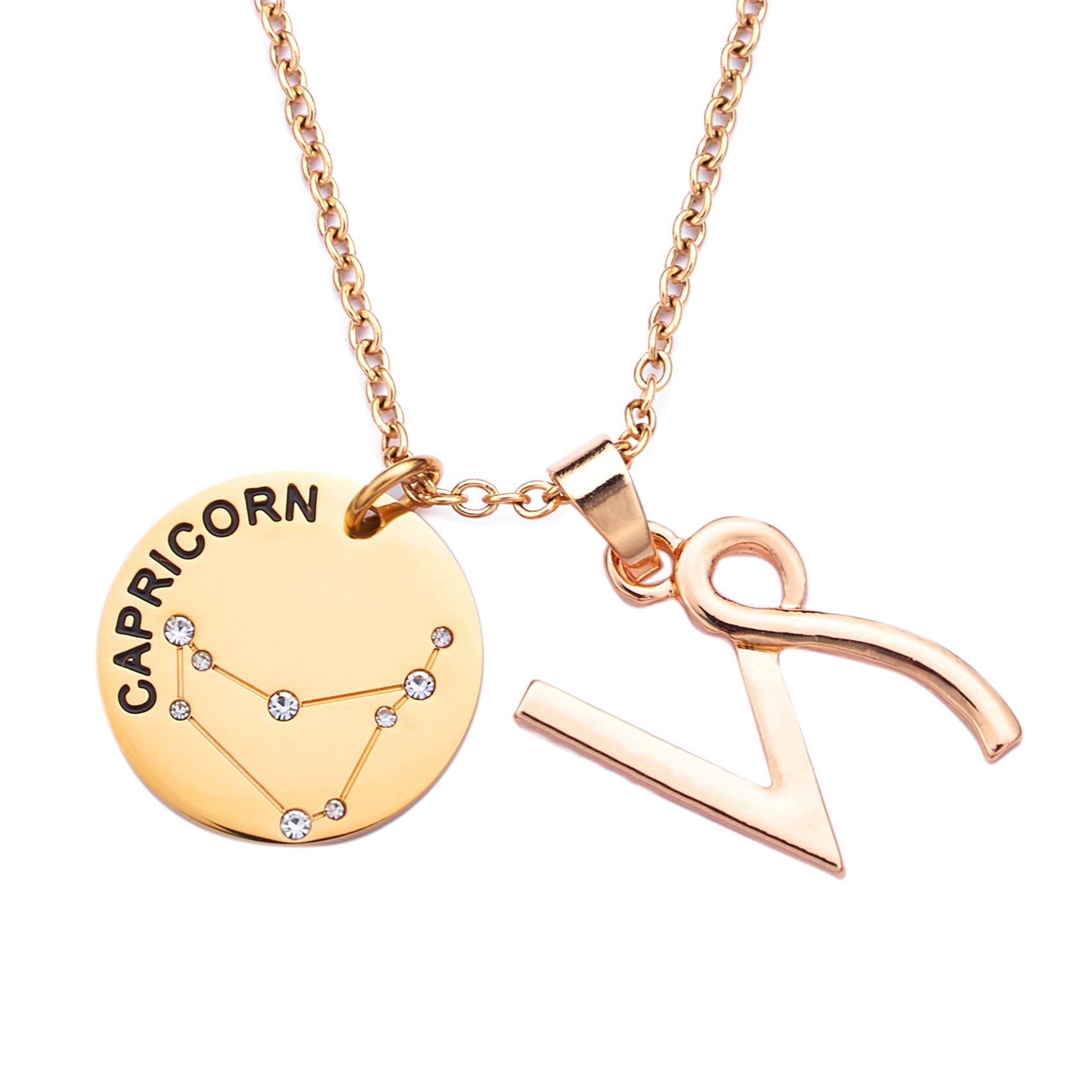 LParkin 12 Constellation Astrology Necklaces Zodiac Gifts Dainty Horoscope Gold Plated Necklace for Women Men Gift Jewelry