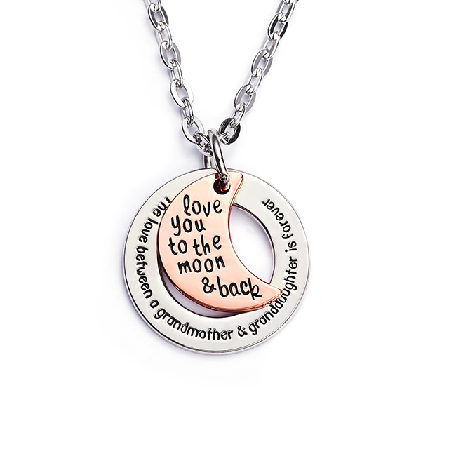 LParkin The Love Between Grandmother and Granddaughter is Forever Necklace