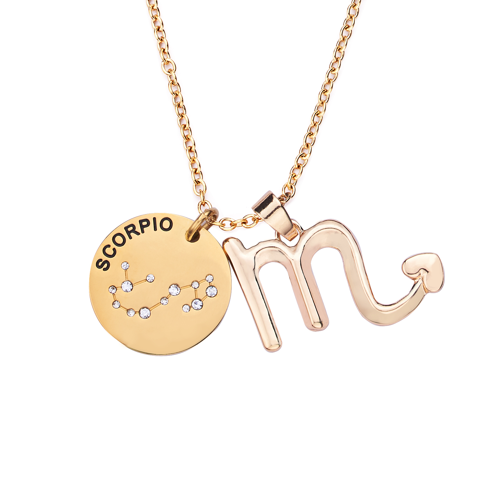 LParkin 12 Constellation Astrology Necklaces Zodiac Gifts Dainty Horoscope Gold Plated Necklace for Women Men Gift Jewelry