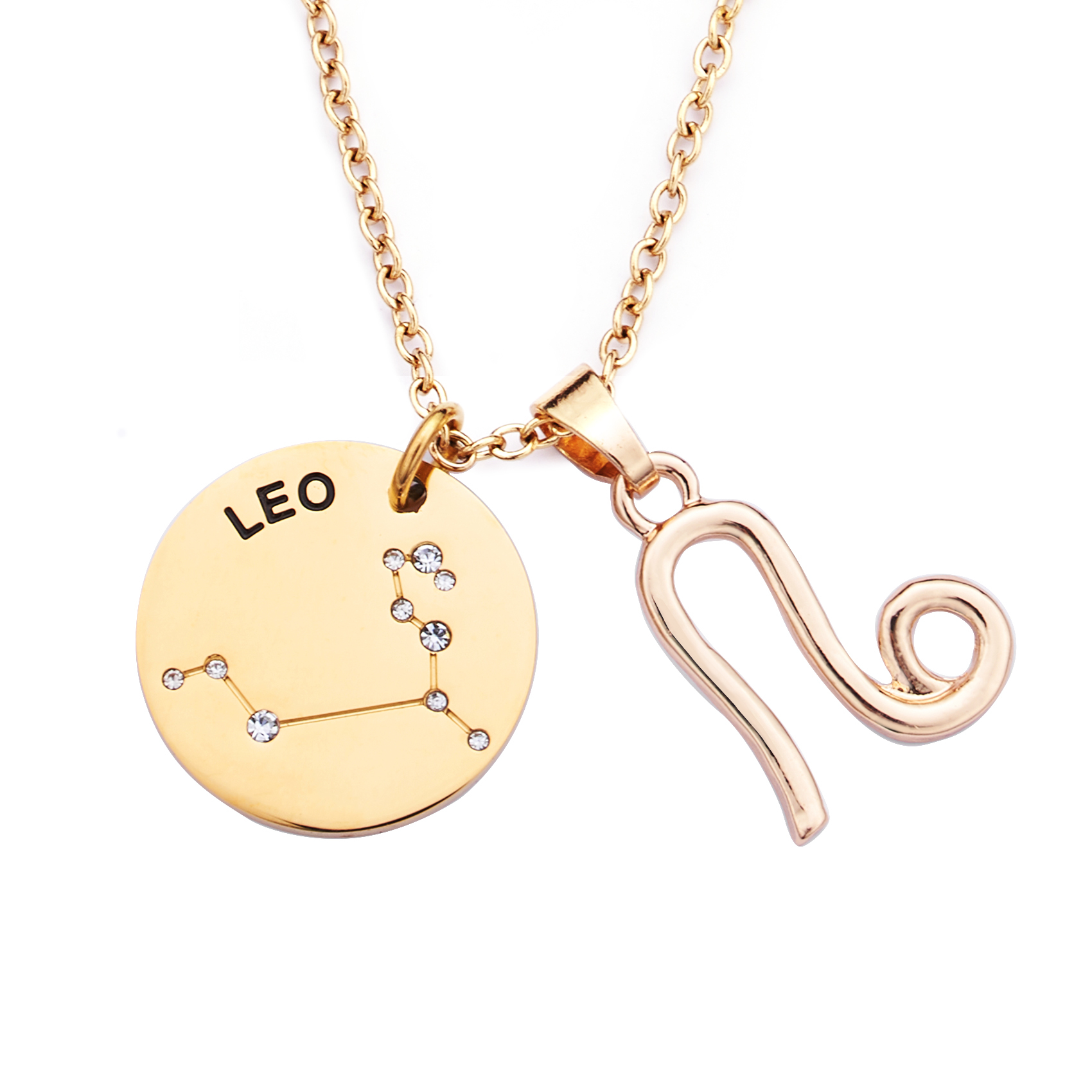 LParkin 12 Constellation Astrology Necklaces Zodiac Gifts Dainty Horoscope Gold Plated Necklace for Women Men Gift Jewelry