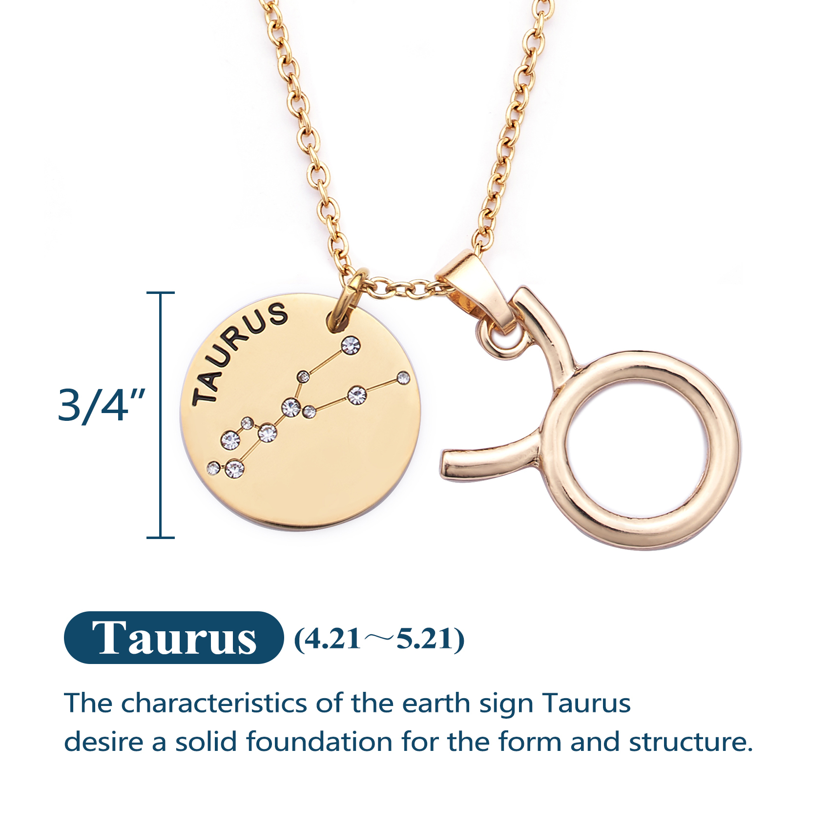LParkin 12 Constellation Astrology Necklaces Zodiac Gifts Dainty Horoscope Gold Plated Necklace for Women Men Gift Jewelry