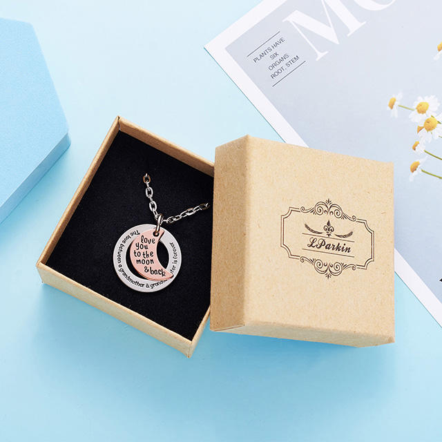 LParkin The Love Between Grandmother and Granddaughter is Forever Necklace