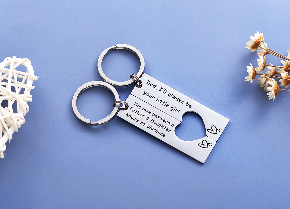 Daddy clearance daughter keychains