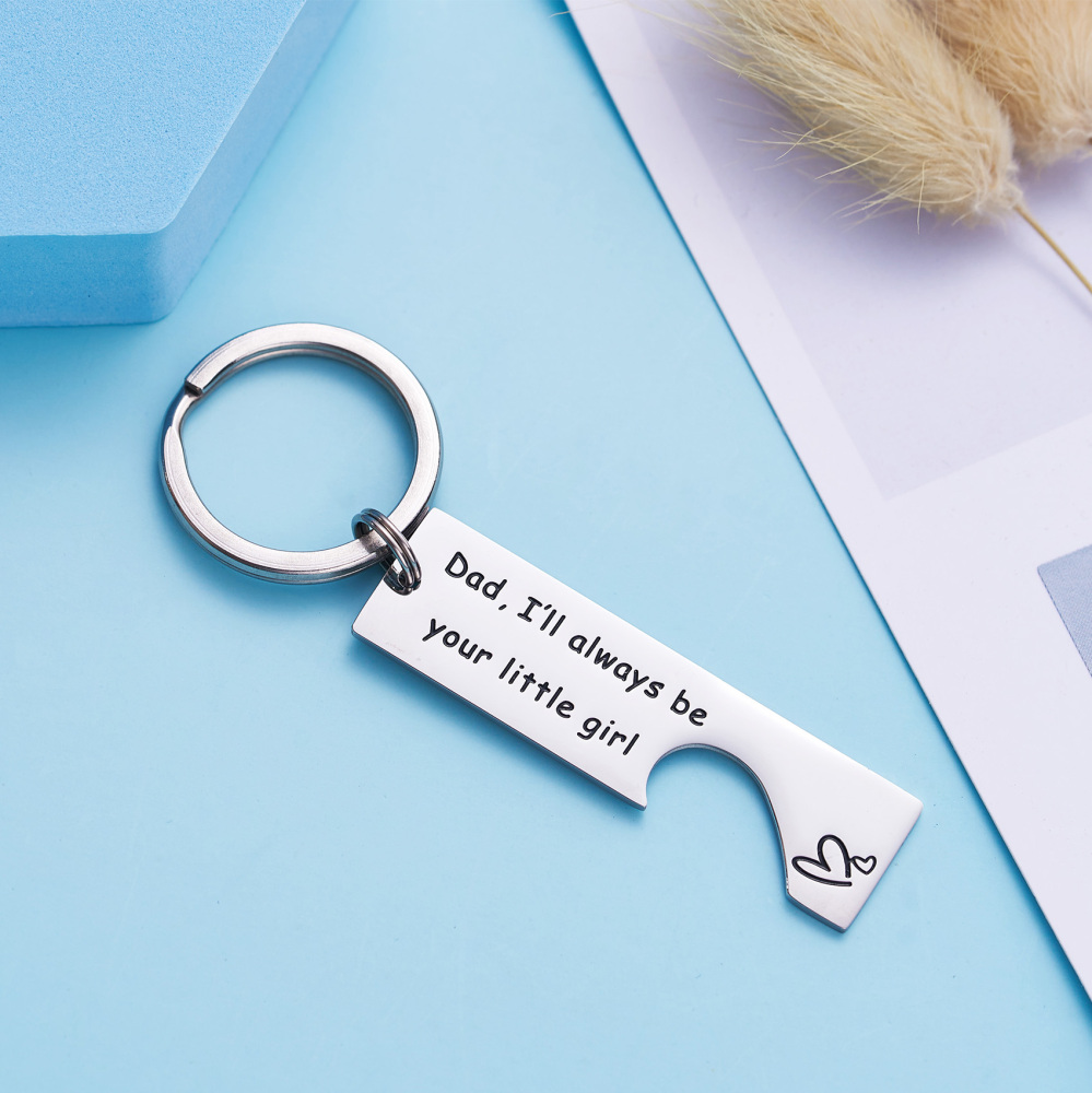 LParkin Father Daughter Keychain Set The Love Between A Father & Daughter Knows No Distance