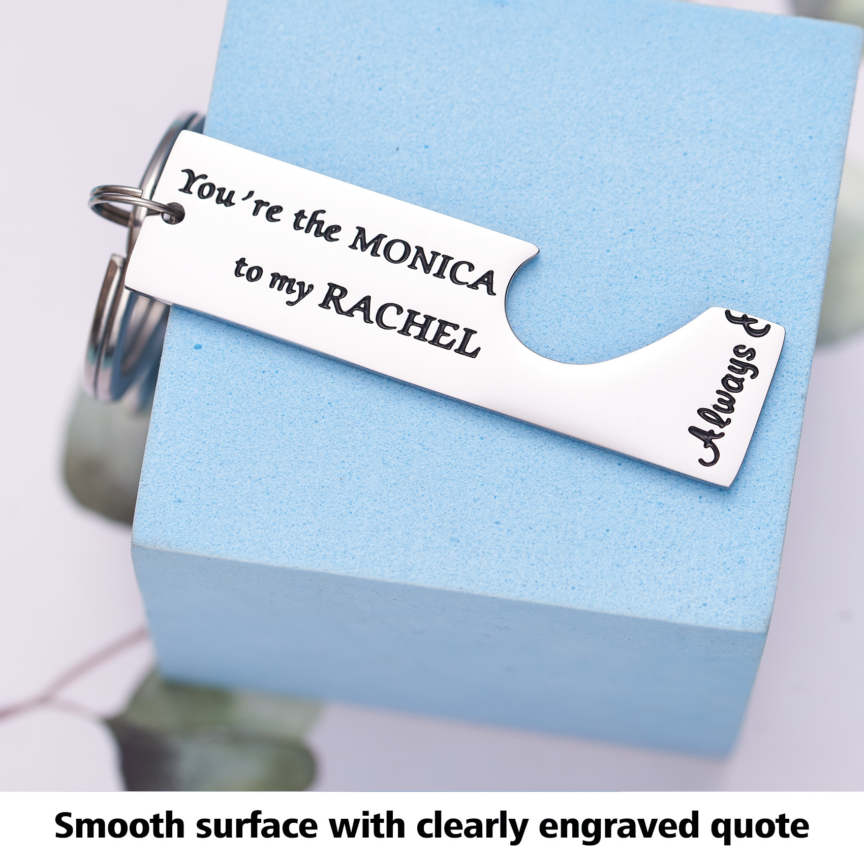 LParkin Monica and Rachel Best Friend Keychain Frienship Friends TV Show - You are The Monica to My Rachel You are The Rachel to My Monica