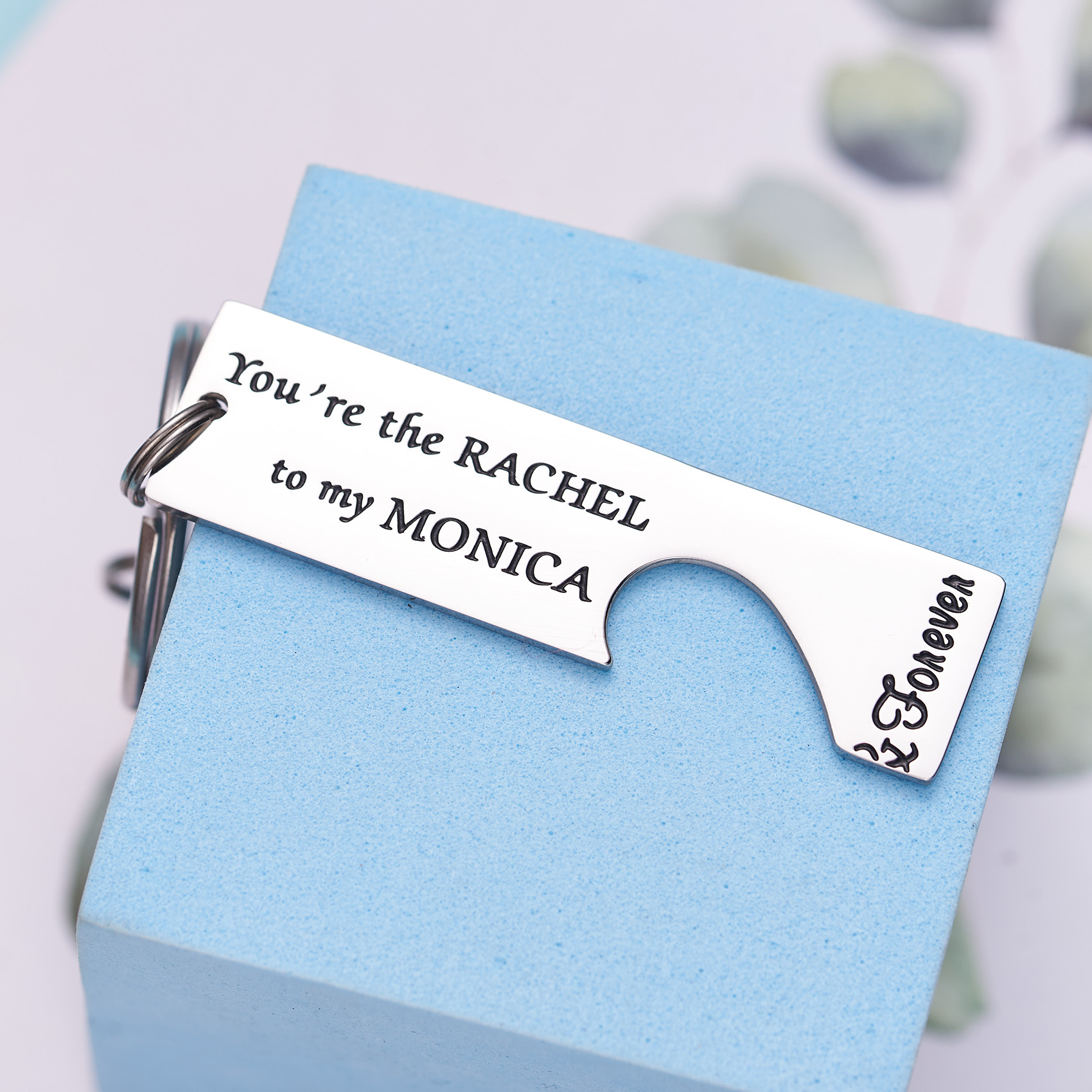 LParkin Monica and Rachel Best Friend Keychain Frienship Friends TV Show - You are The Monica to My Rachel You are The Rachel to My Monica
