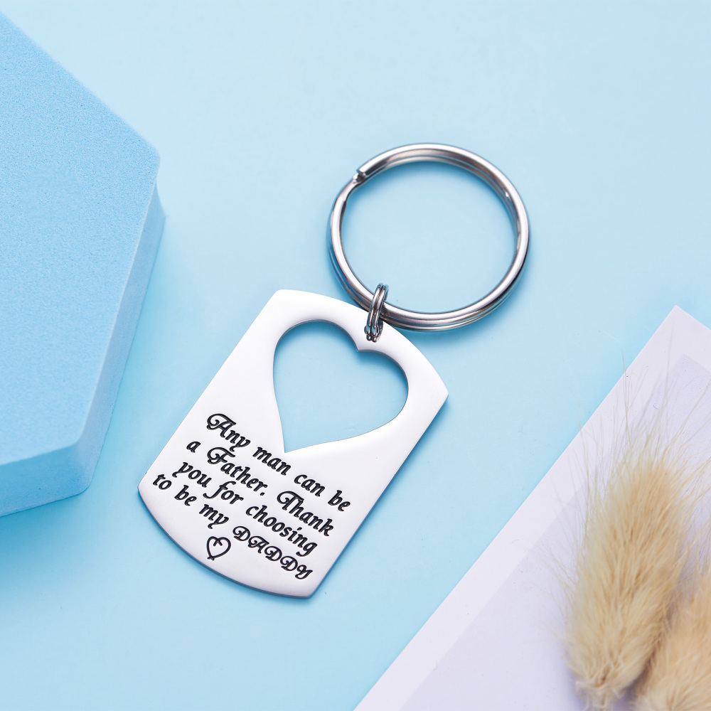 LParkin Dad Daughter Necklace Jewelry  Keychain Set Daddys Girls Necklaces