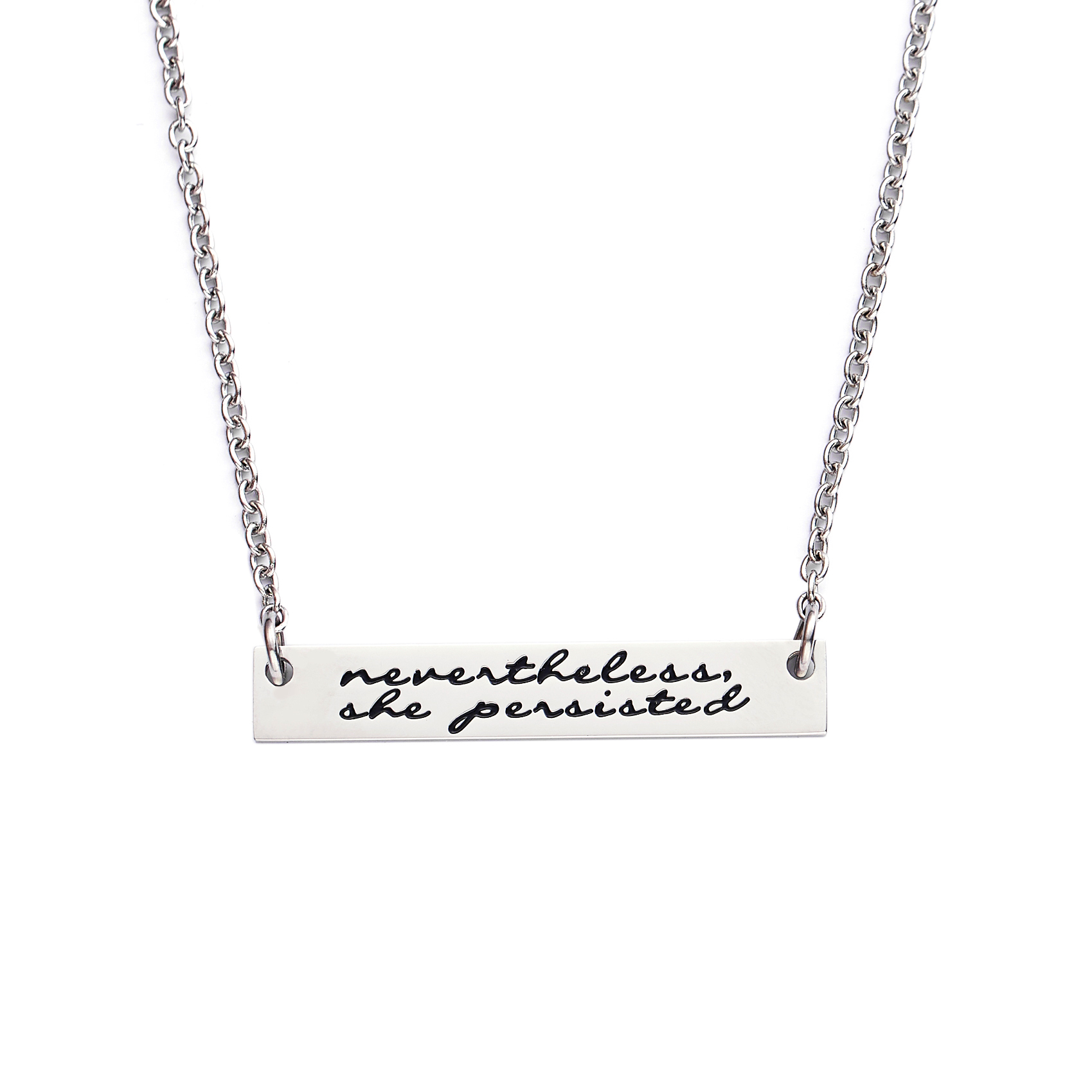LParkin Nevertheless She Persisted Feminism Feminist Pantsuit Nation Solidarity Unity Political Affirmation Cuff Bracelet/Keychain/Necklace