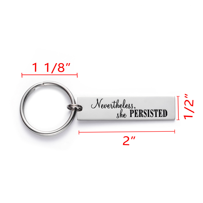 LParkin Nevertheless She Persisted Feminism Feminist Pantsuit Nation Solidarity Unity Political Affirmation Cuff Bracelet/Keychain/Necklace