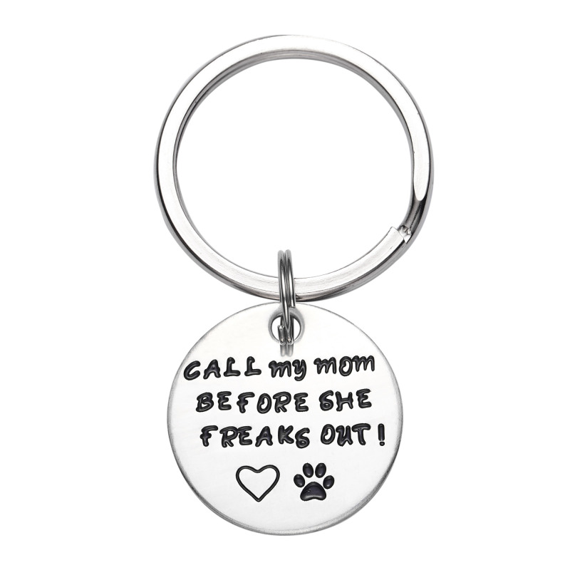 LParkin Call My Mom Before She Freaks Out! - Pet Id Tag - Dog Tag - Cat Tag